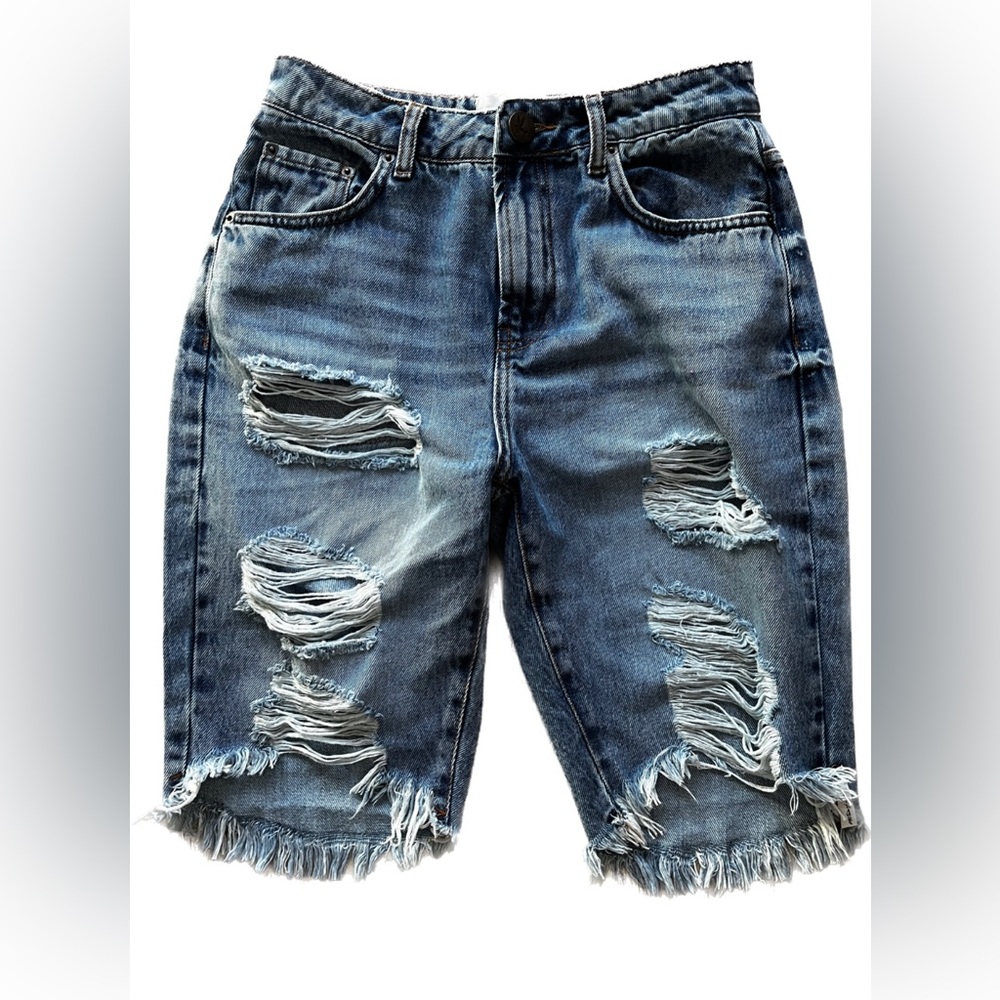 One Teaspoon Ripped Distressed Boyfriend  Jeans Denim Pants